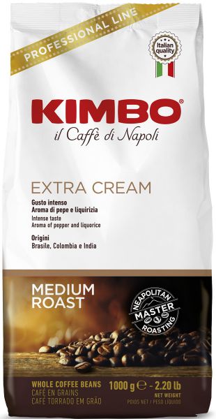 Kimbo espressokaffe Extra Cream 1kg