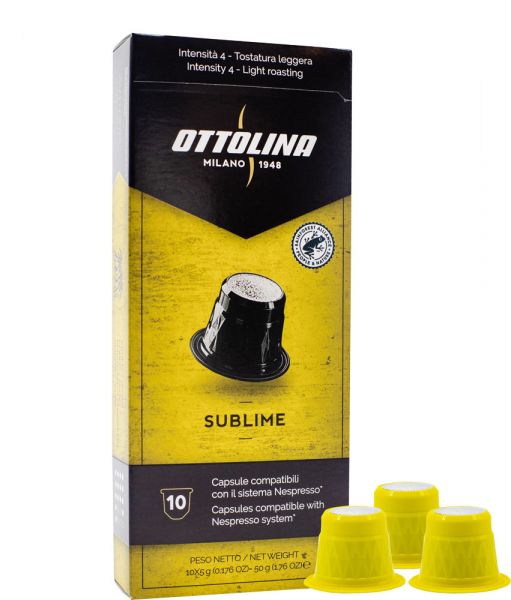 10 Ottolina Nespresso®* kompatible Kapseln Sublime