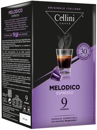Cellini MELODICO Nespresso®* kompatibla kapslar